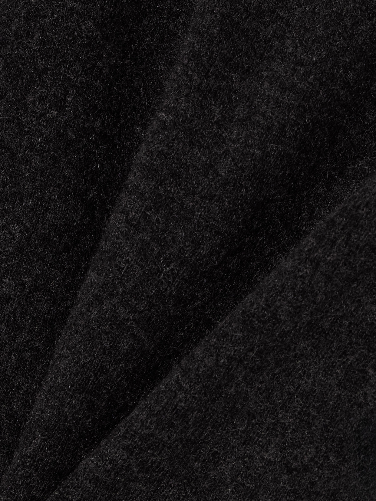 Frame Womens Charcoal Heather Cuffed Stretch Cashmere-blend Jogging Bottoms In Black