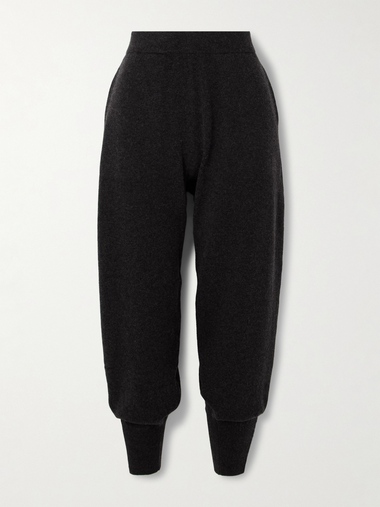 FRAME - Cashmere-blend Tapered Track Pants - Black