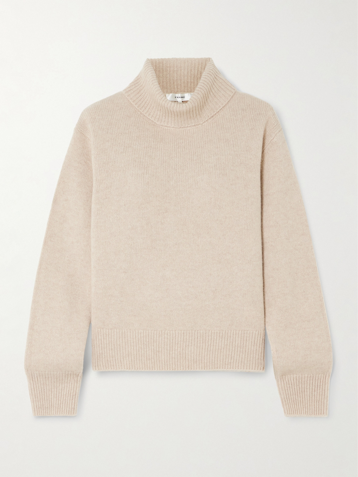 Frame Cashmere Turtleneck Sweater In Neutrals