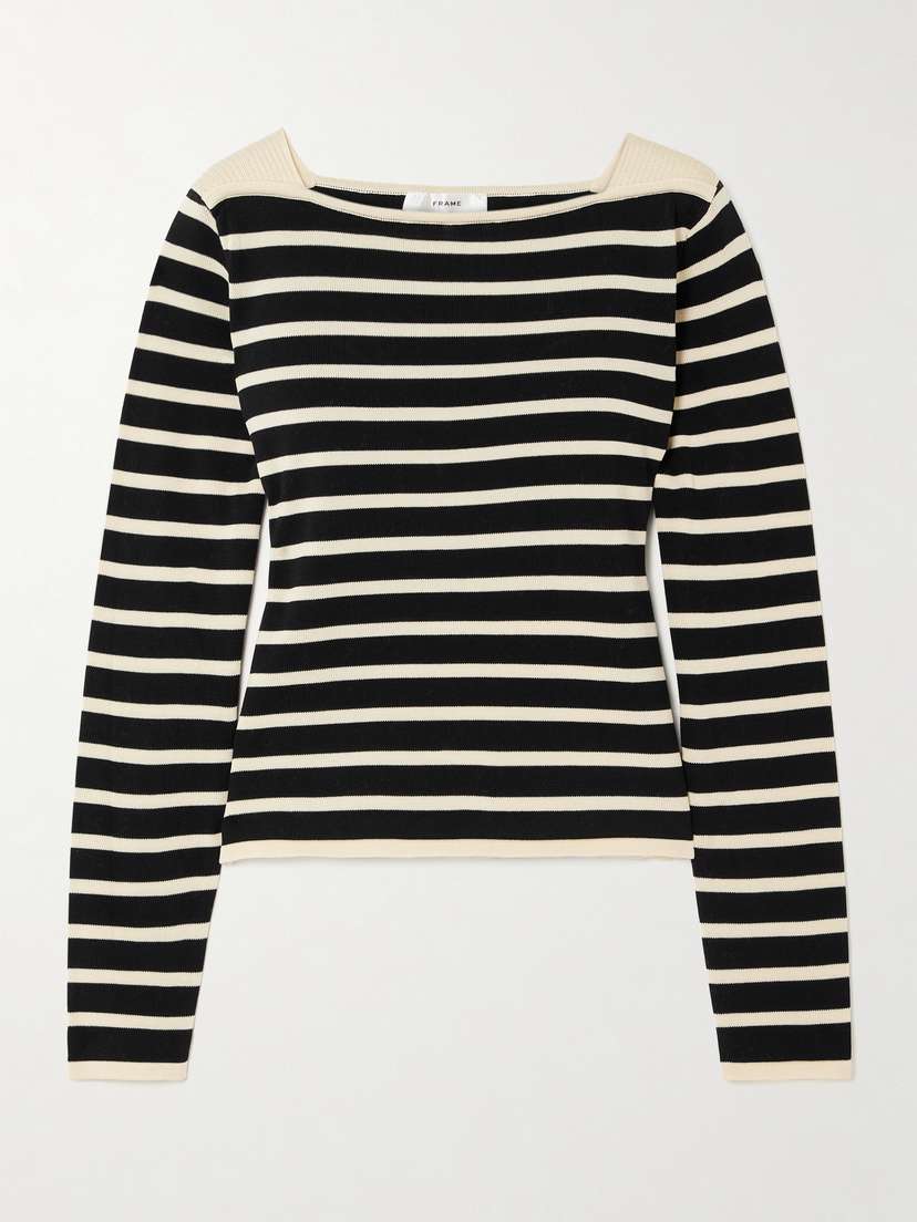 Frame Striped Cotton Sweater