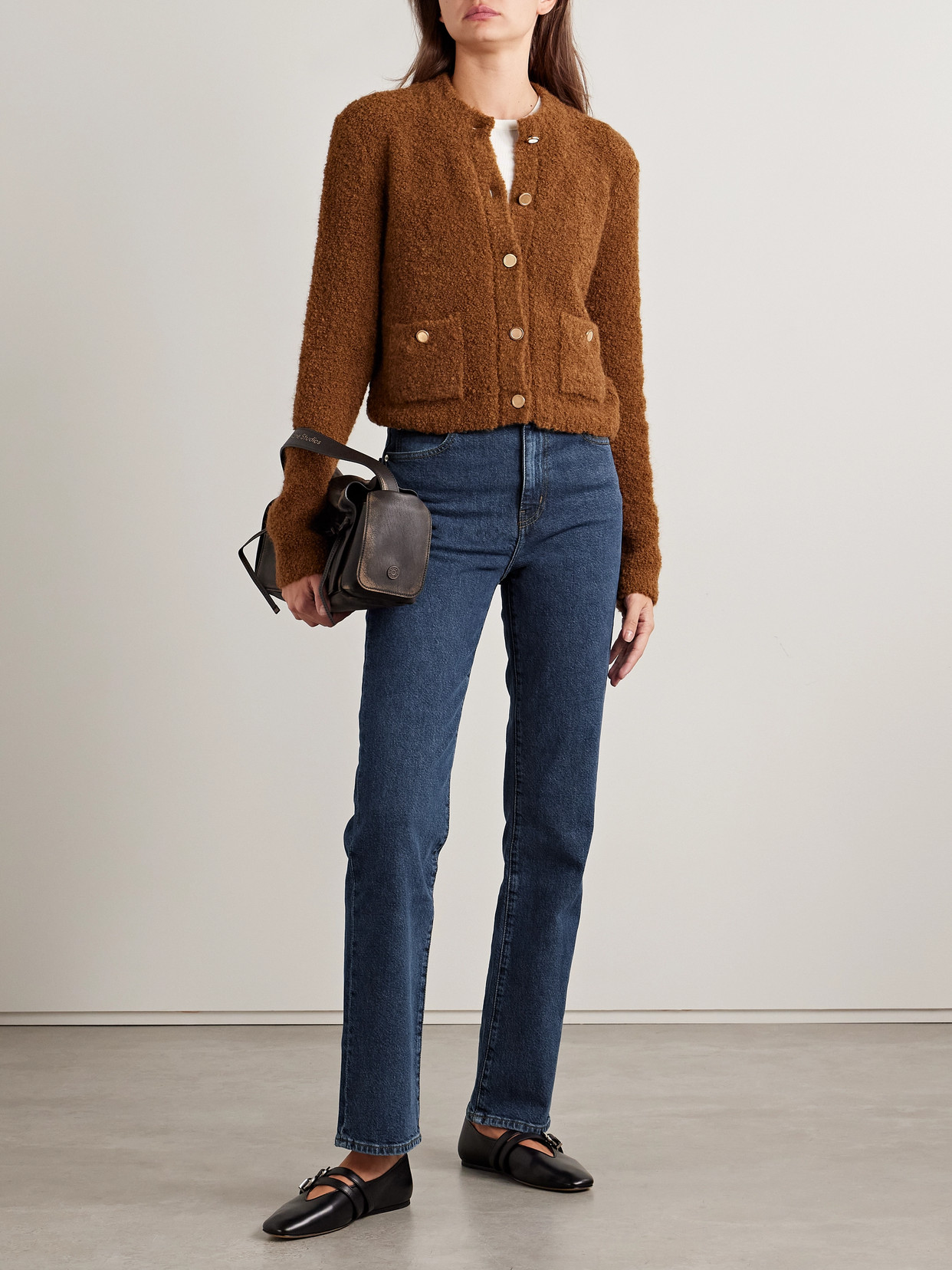 Frame The Ruler High-rise Slim-leg Jeans In Blue