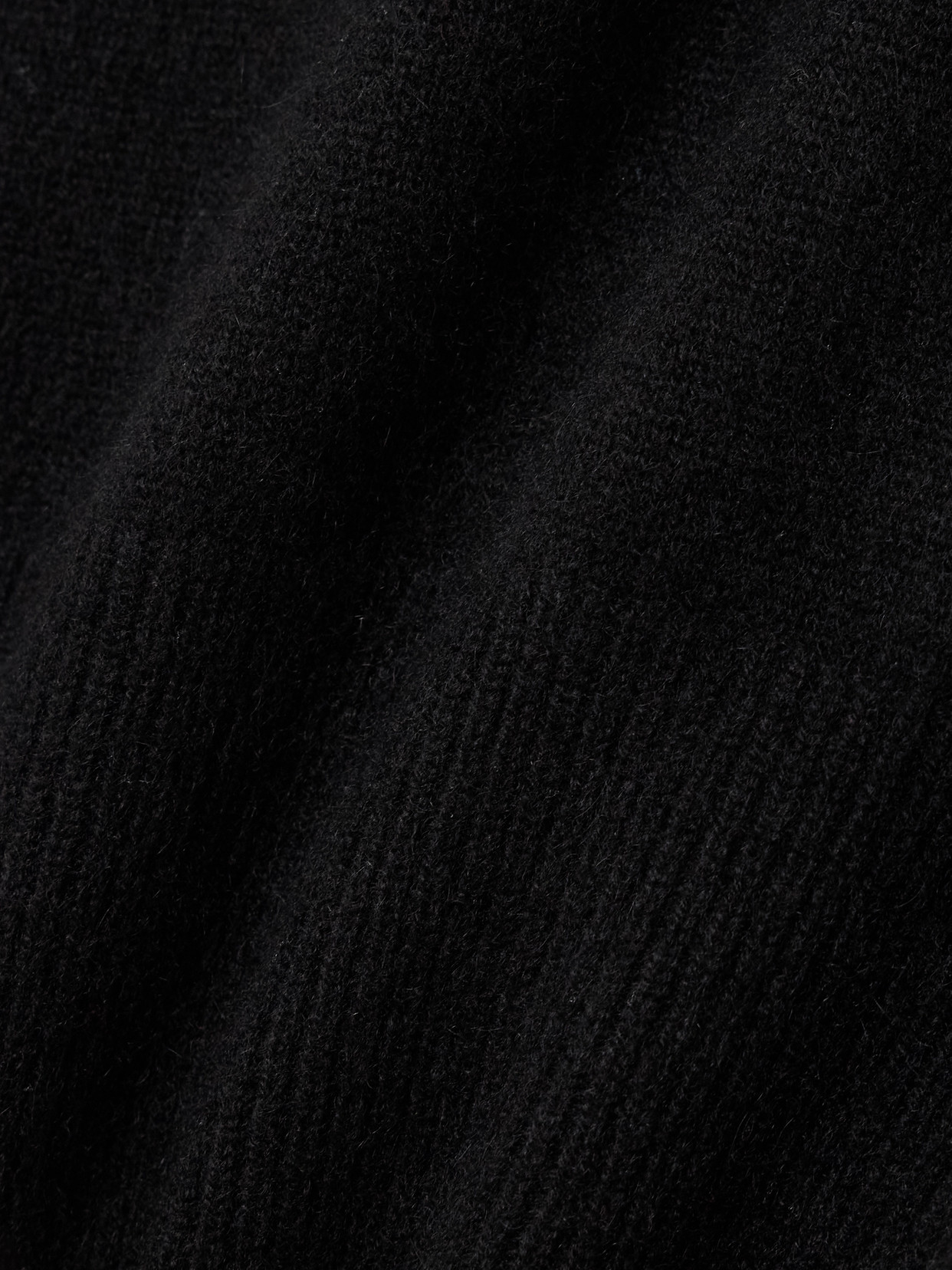 Gathered Recycled-Cashmere Sweater