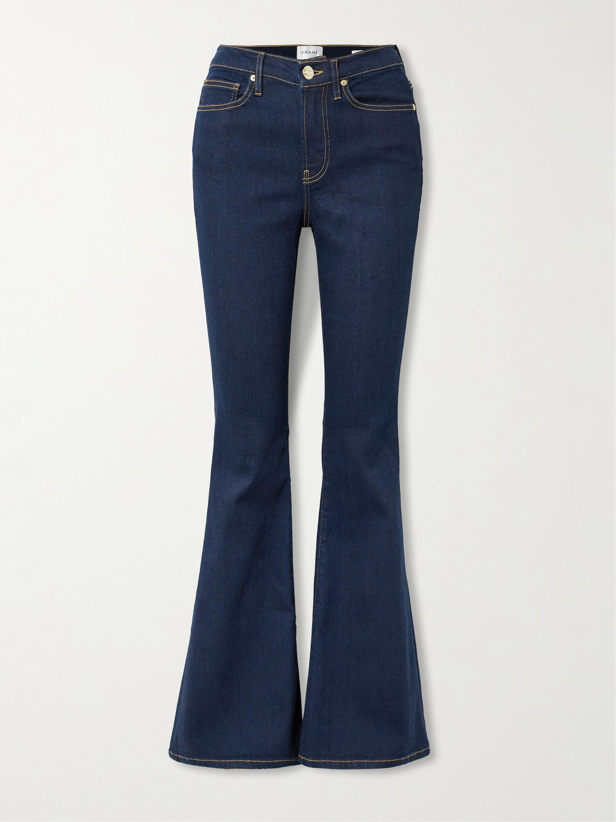 Frame Le High Flare High-rise Flared Jeans In Blue