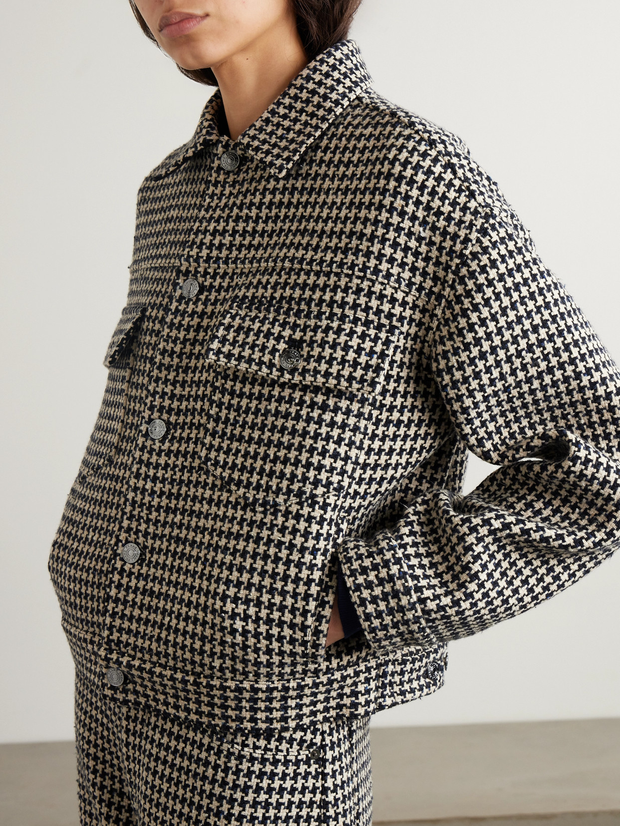 Houndstooth Tweed Jacket