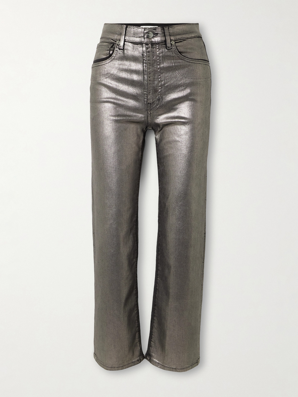 Frame Le Sleek Straight In Gunmetal Chrome In Gray