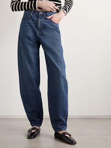 FRAME The Narrow high-rise tapered jeans