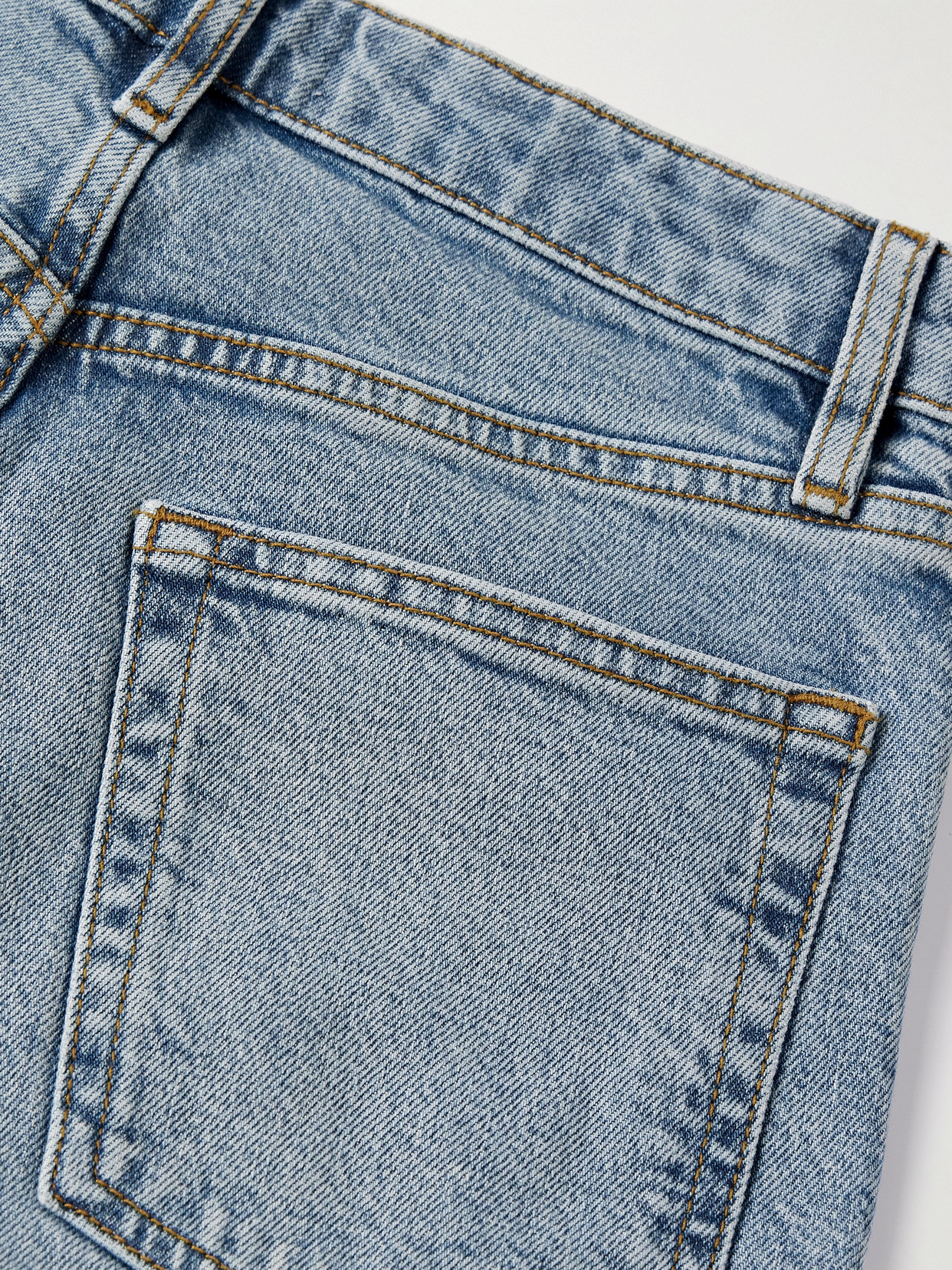 Frame The Pixie Arrow Cropped High-rise Bootcut Jeans In Blue