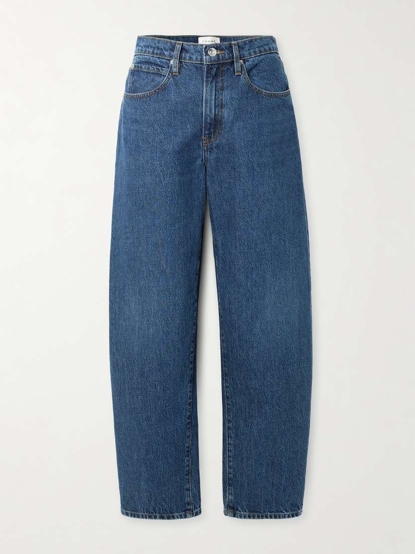 Frame Low Slung Barrel Boyfriend Jeans