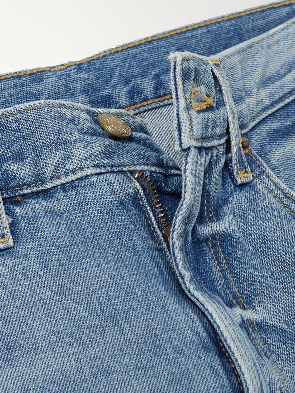 B Sides Marcel Mid-rise Straight-leg Jeans In Blue