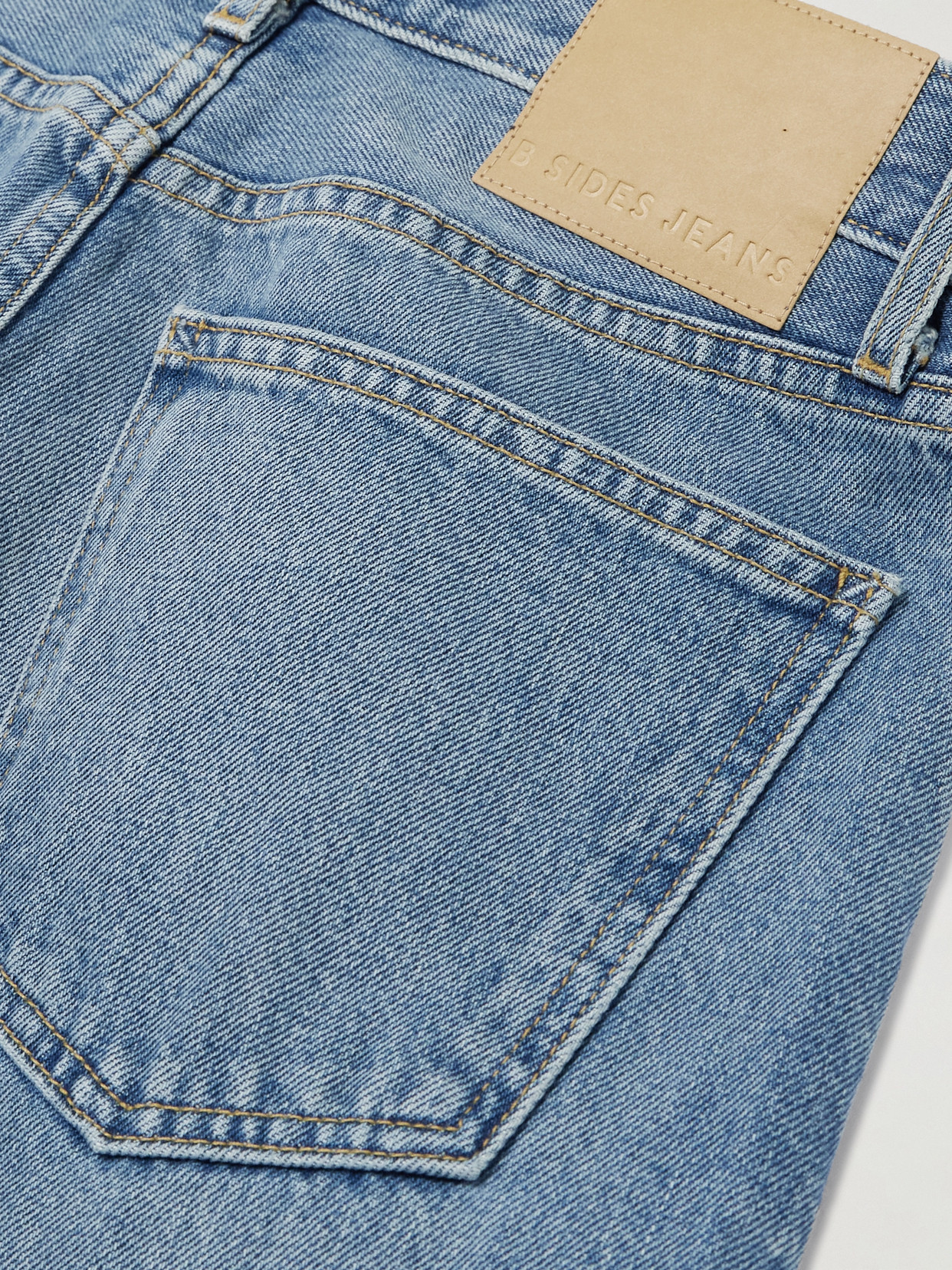 B Sides Marcel Mid-rise Straight-leg Jeans In Blue