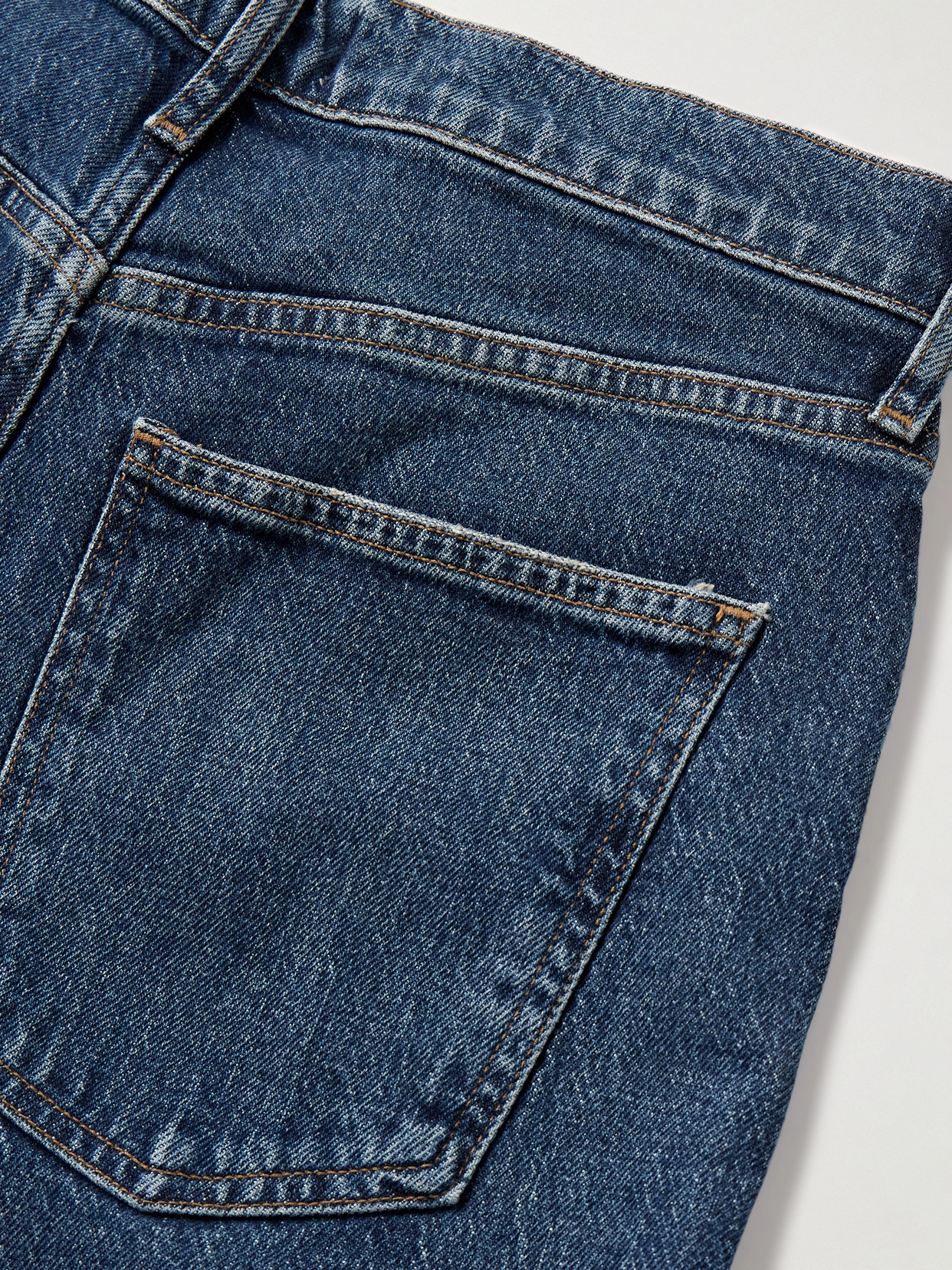 Agolde Ren Rigid High-rise Wide-leg Jeans In Blue
