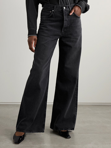 Agolde Dame high-rise wide-leg organic jeans
