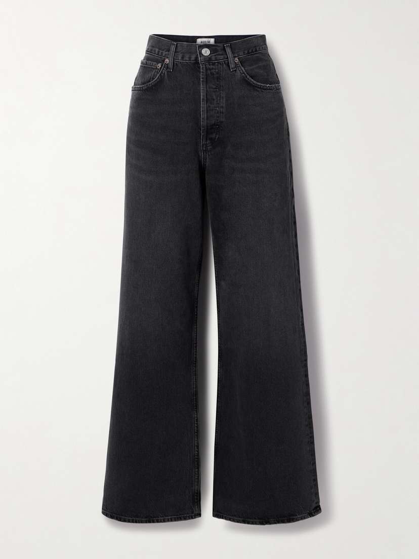 AGOLDE Dame High-rise Wide-leg Organic Jeans