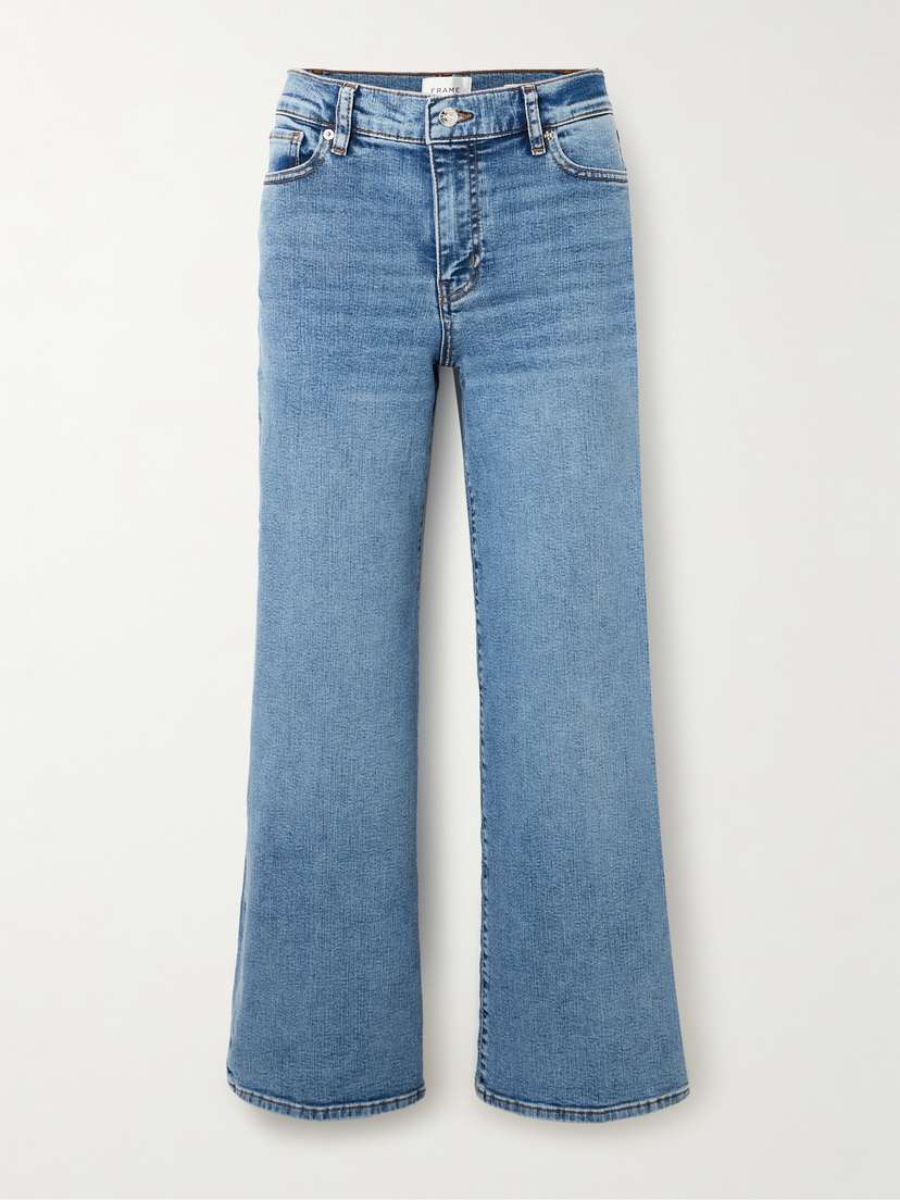Frame Le Pixie Slim Palazzo High-rise Wide-leg Stretch Jeans
