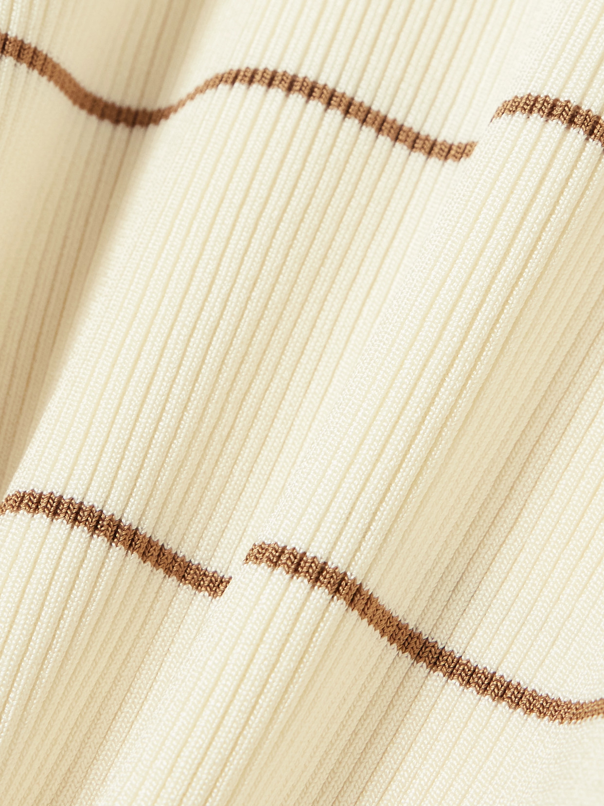 Striped Ribbed Jersey T-Shirt