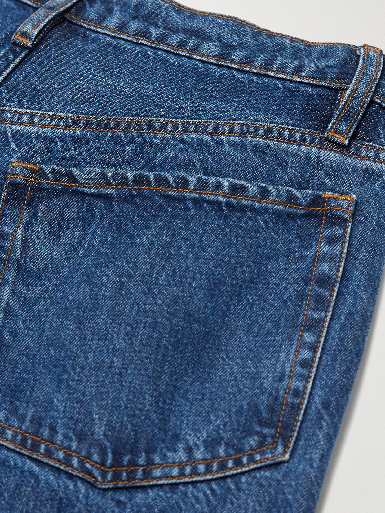 Frame Cropped Ankle Jeans By Le Jane In Blue