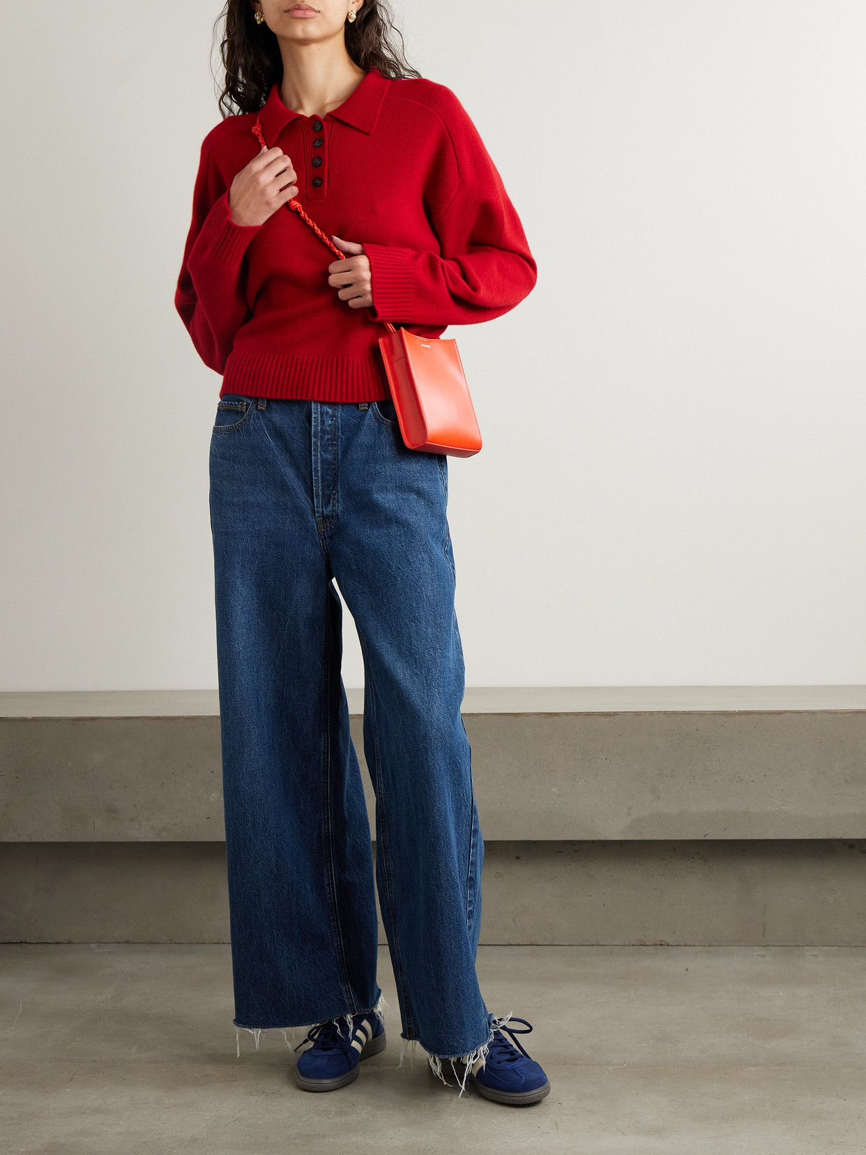 Frame Cropped Ankle Jeans By Le Jane In Blue