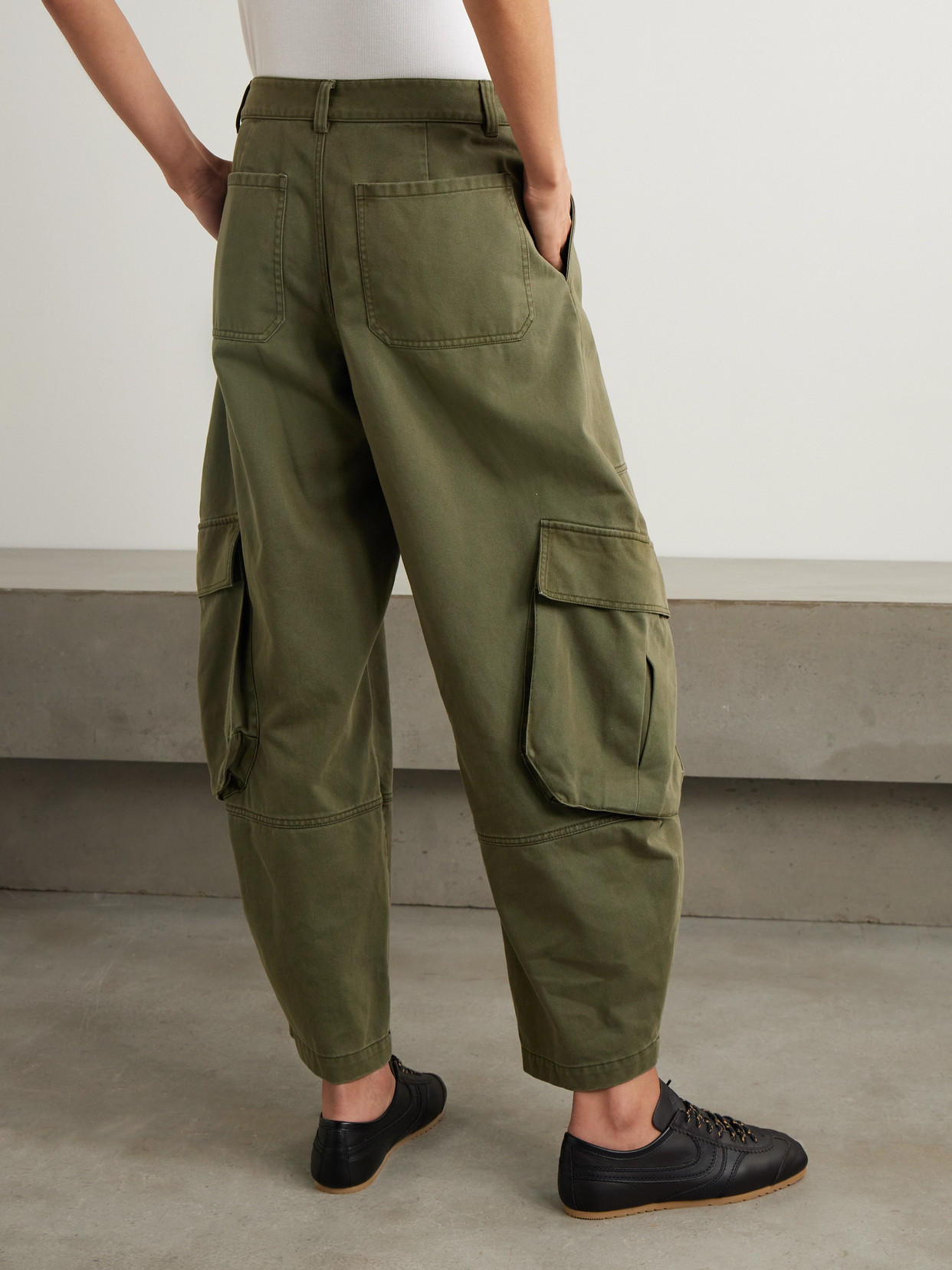 The Bubble High-Rise Barrel-Leg Jeans