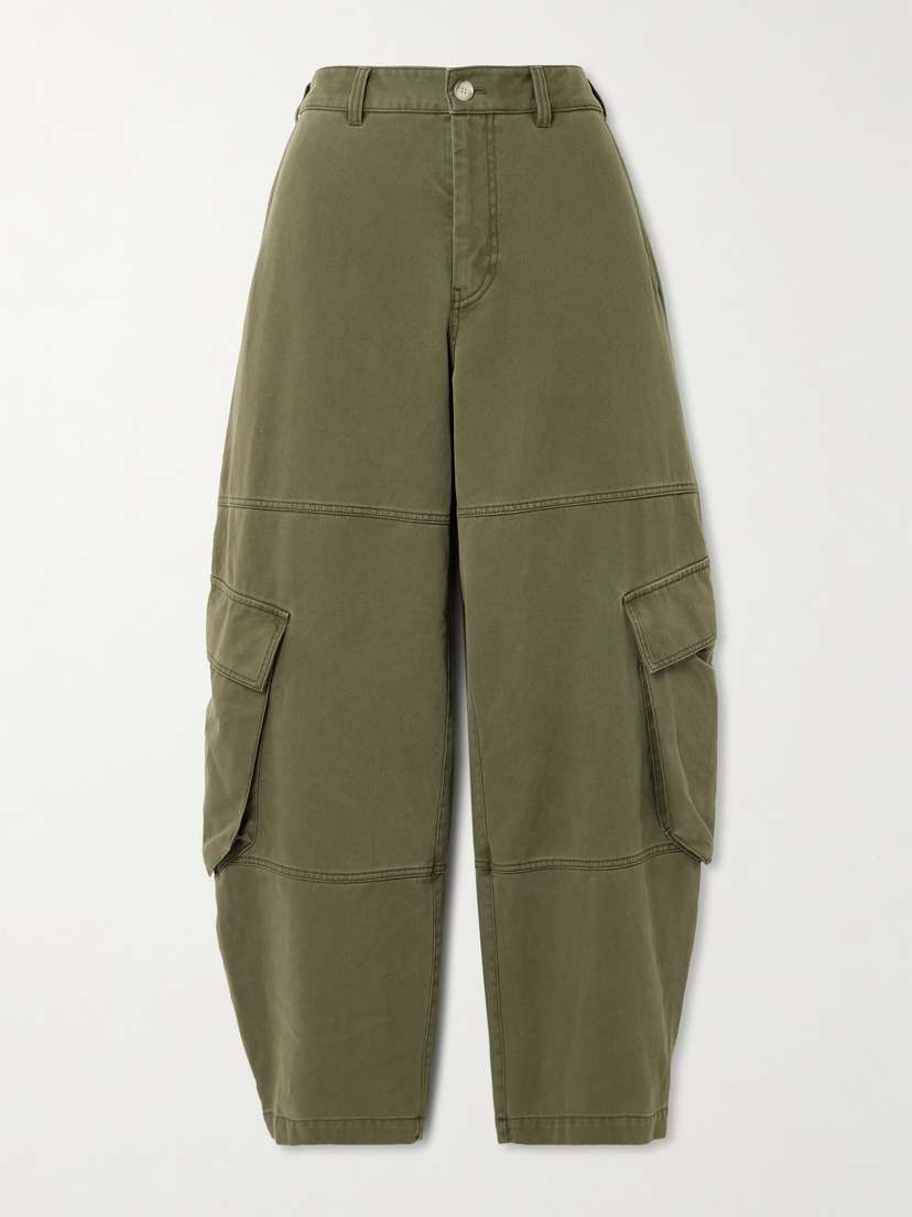 Frame The Bubble High-rise Barrel-leg Jeans