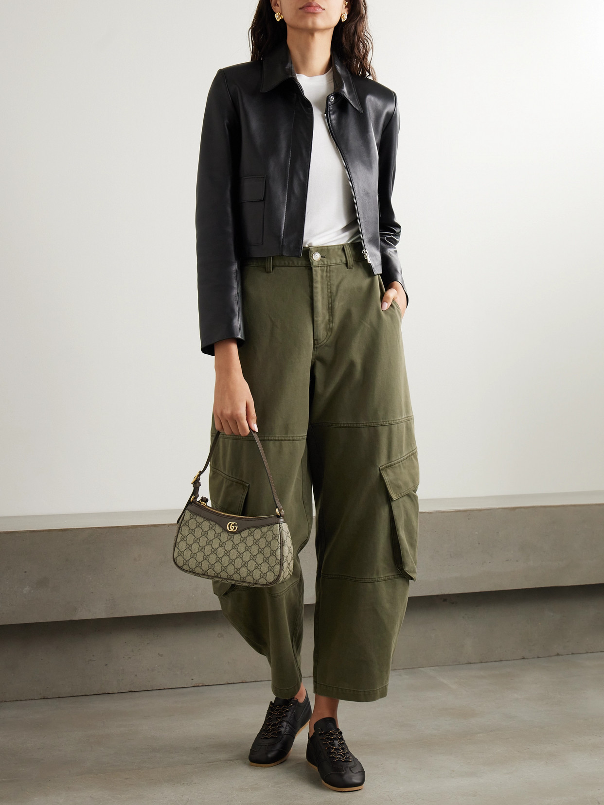 The Bubble High-Rise Barrel-Leg Jeans