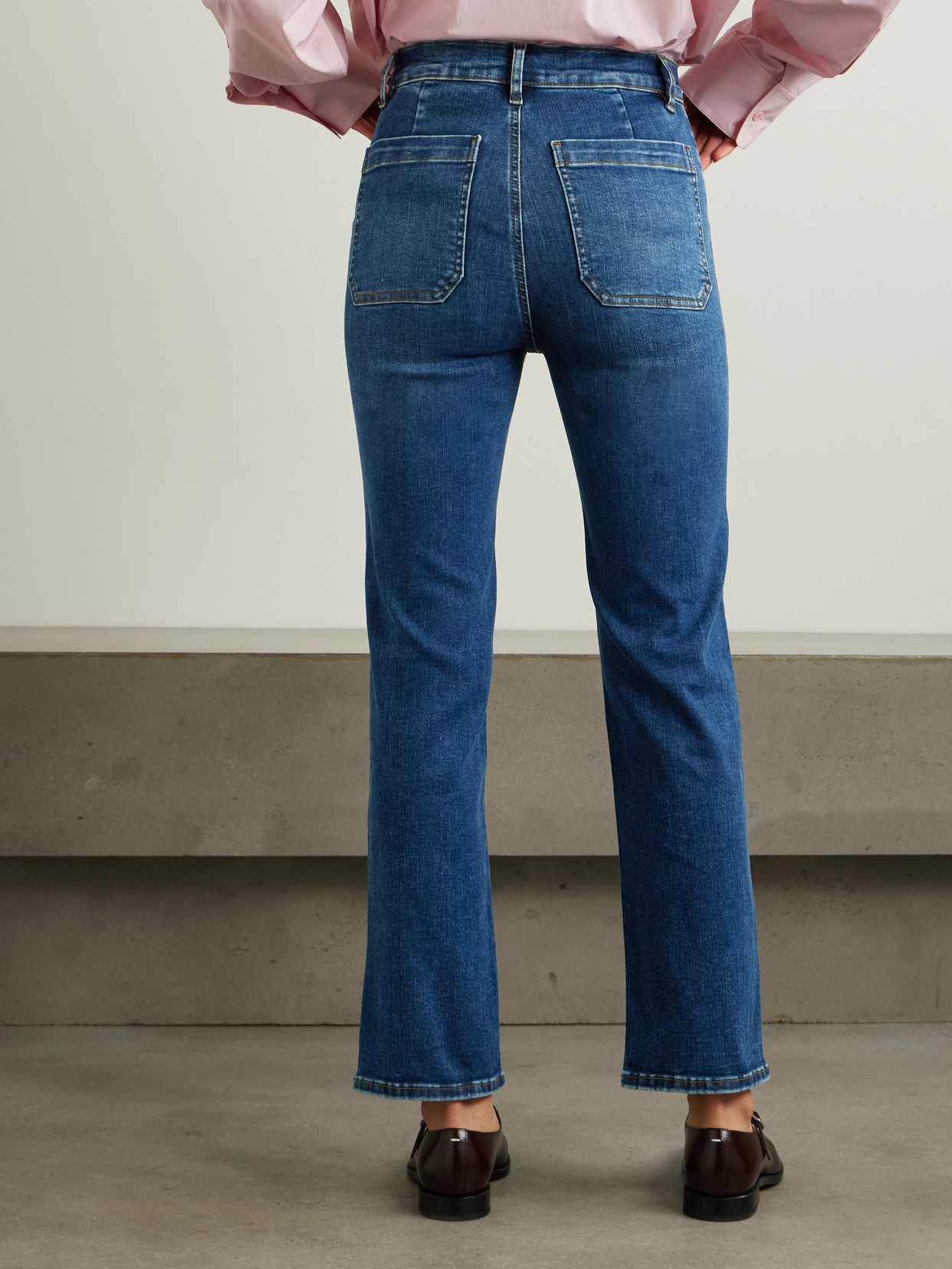 The Utility Organic High-Rise Straight-Leg Jeans