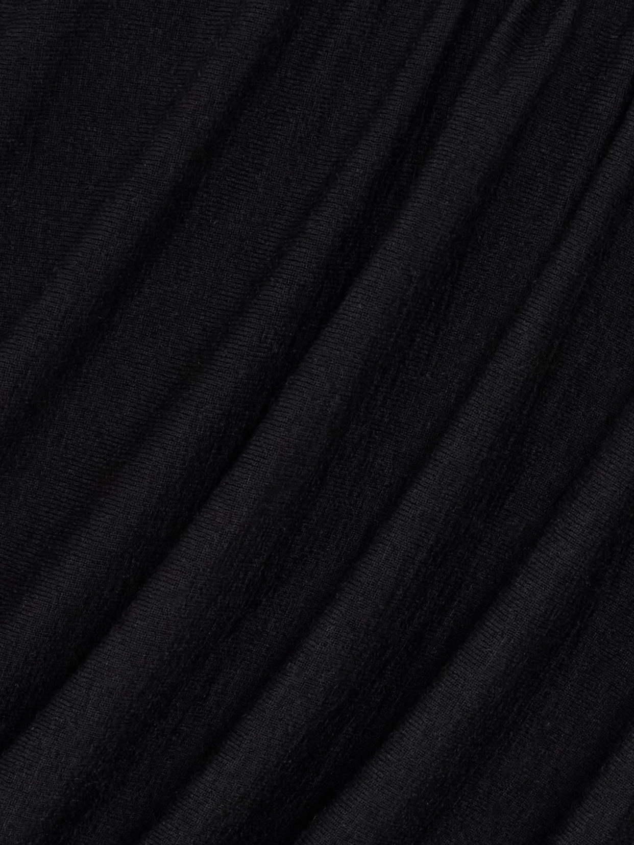 Shop Agolde Ester Draped Stretch-tencel™ Lyocell Jersey Tank In Black