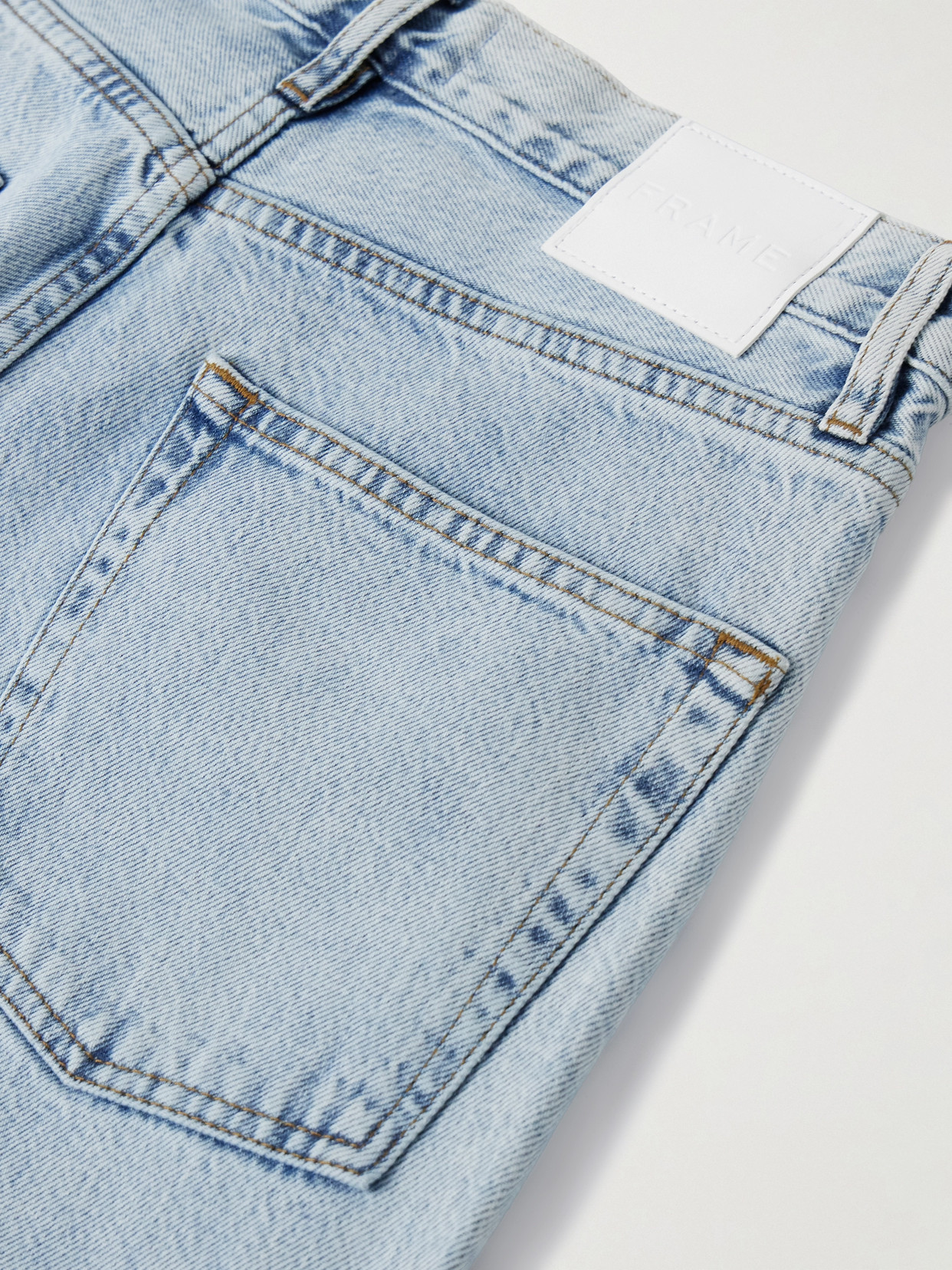 Frame The Showgirl Crystal-embellished High-rise Straight-leg Jeans In Blue