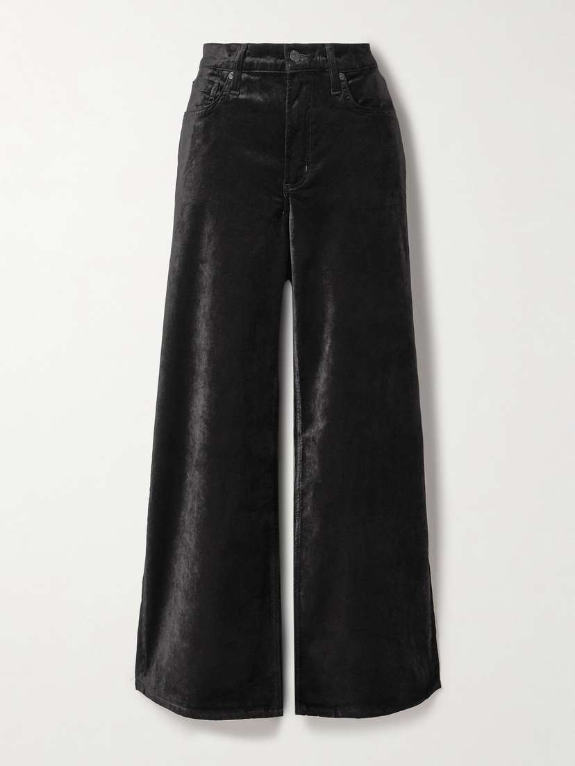 Citizens of Humanity Lolli Cotton-blend Velvet Wide-leg Pants