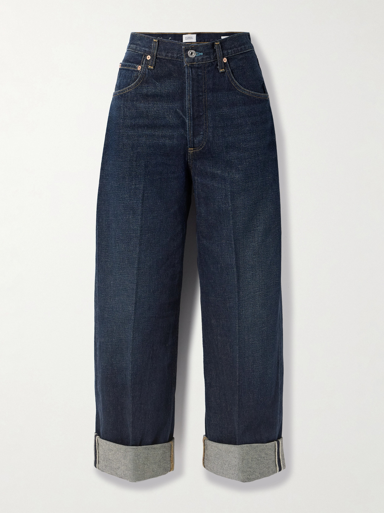 Citizens Of Humanity Ayla Mid-rise Wide-leg Jeans In Blue