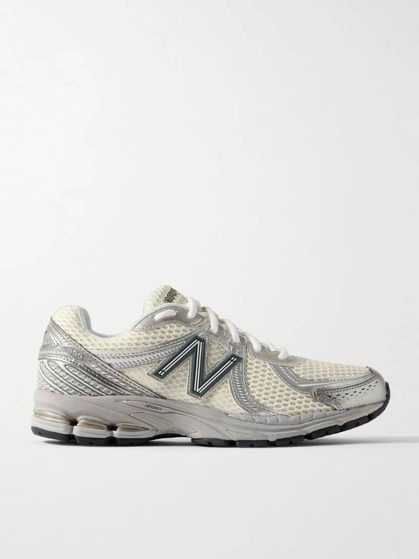 New Balance 860v2 Ceres Rubber And Leather-trimmed Mesh Sneakers