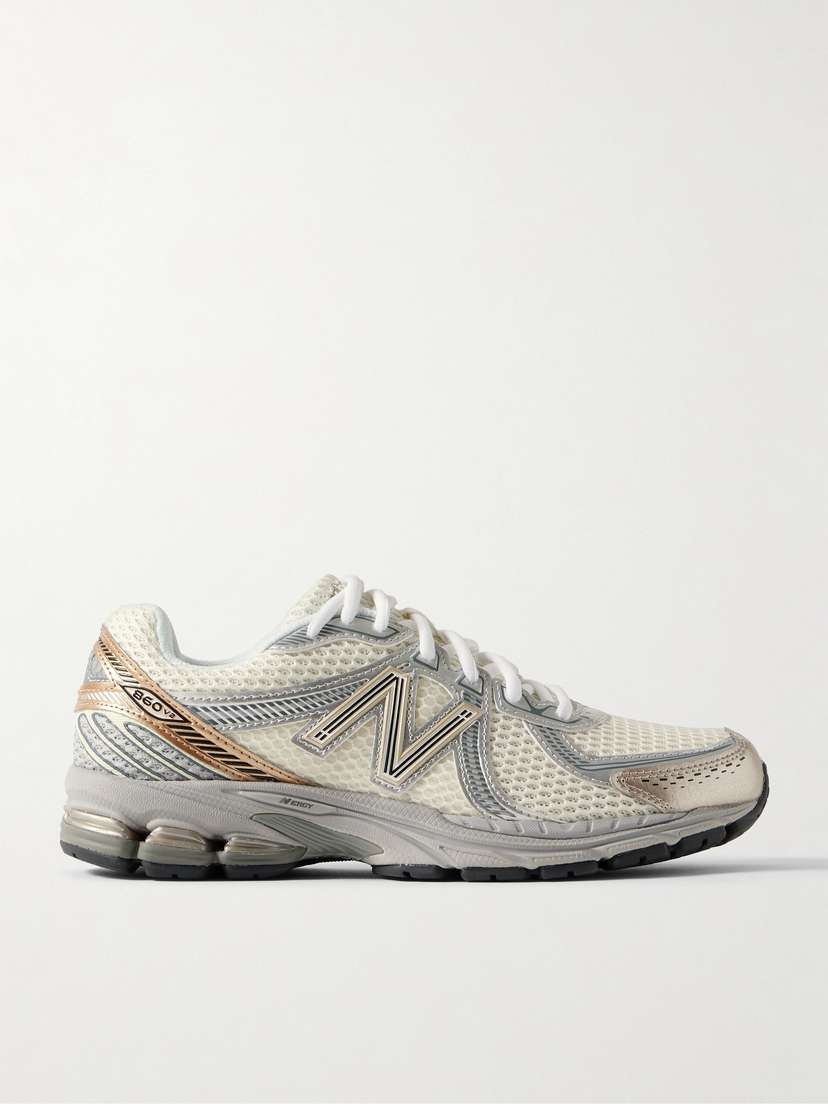 New Balance 860v2 Ceres Rubber And Leather-trimmed Mesh Sneakers