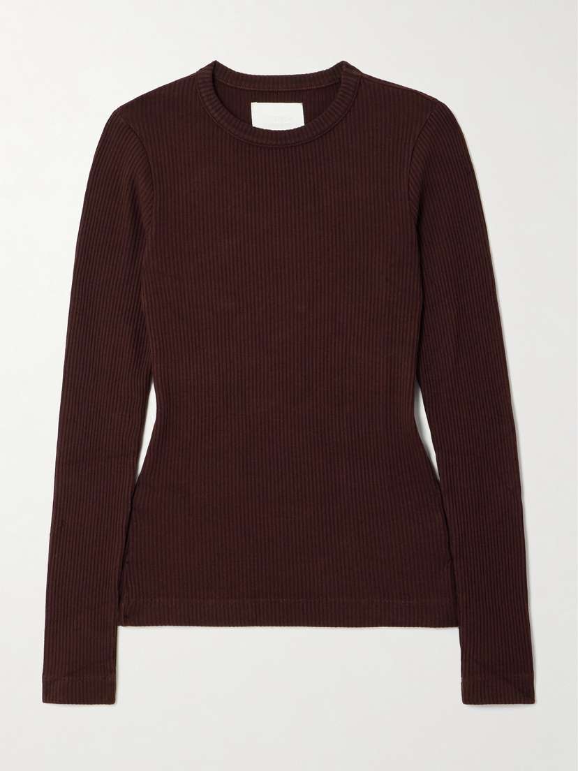 Citizens of Humanity Bina Ribbed Lyocell-blend T-shirt