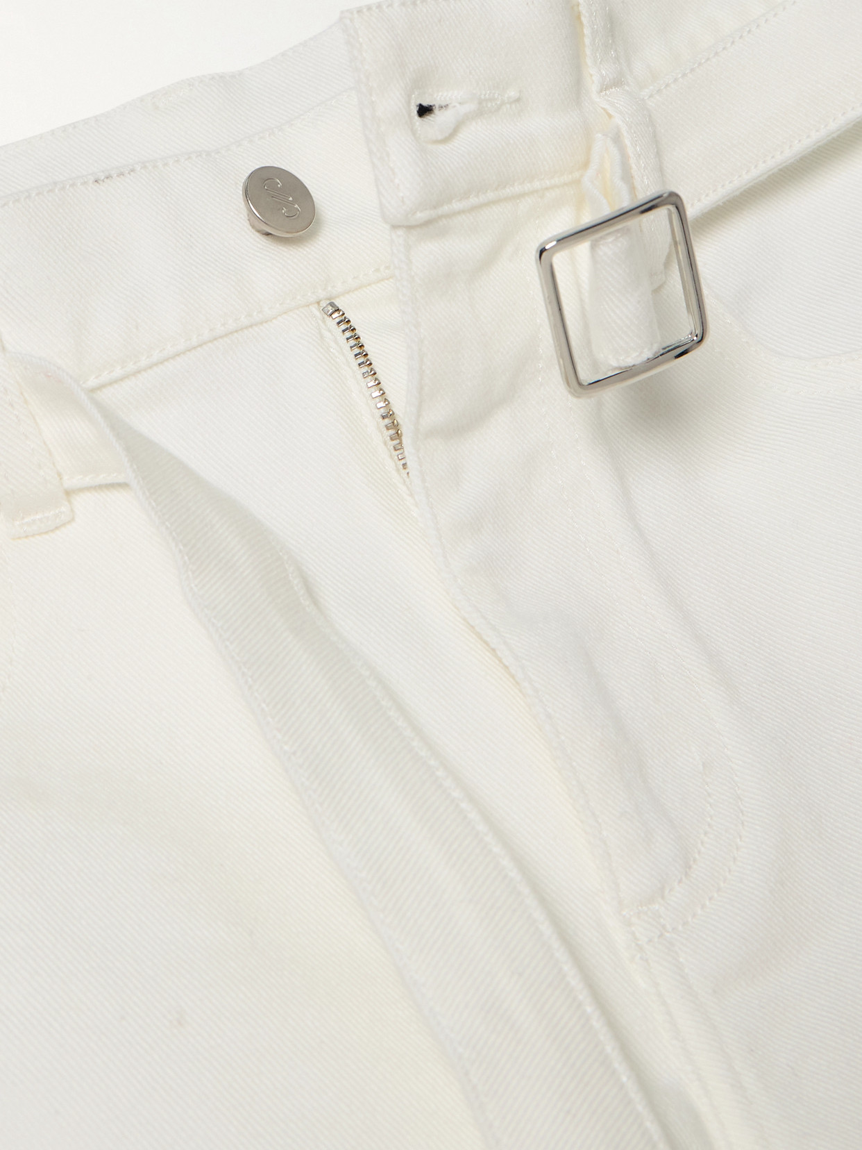 Ellsworth Belted Low-Rise Straight-Leg Jeans