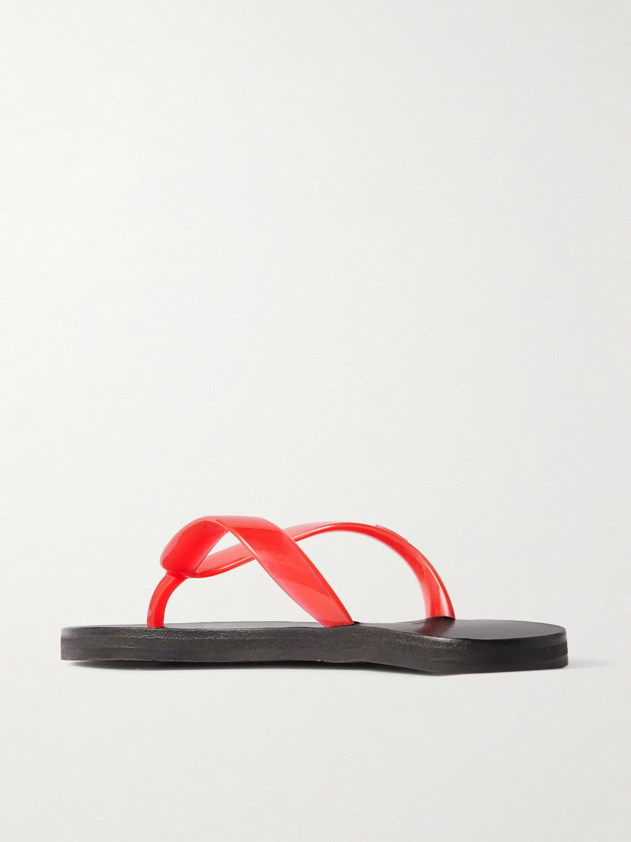 Ancient Greek Sandals Saionara Jelly Pvc Flip Flops In Red