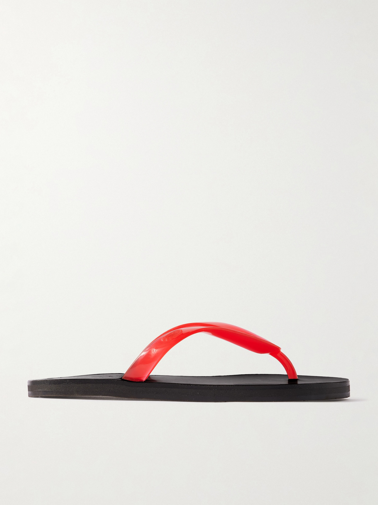 Ancient Greek Sandals Saionara Jelly Pvc Flip Flops In Red