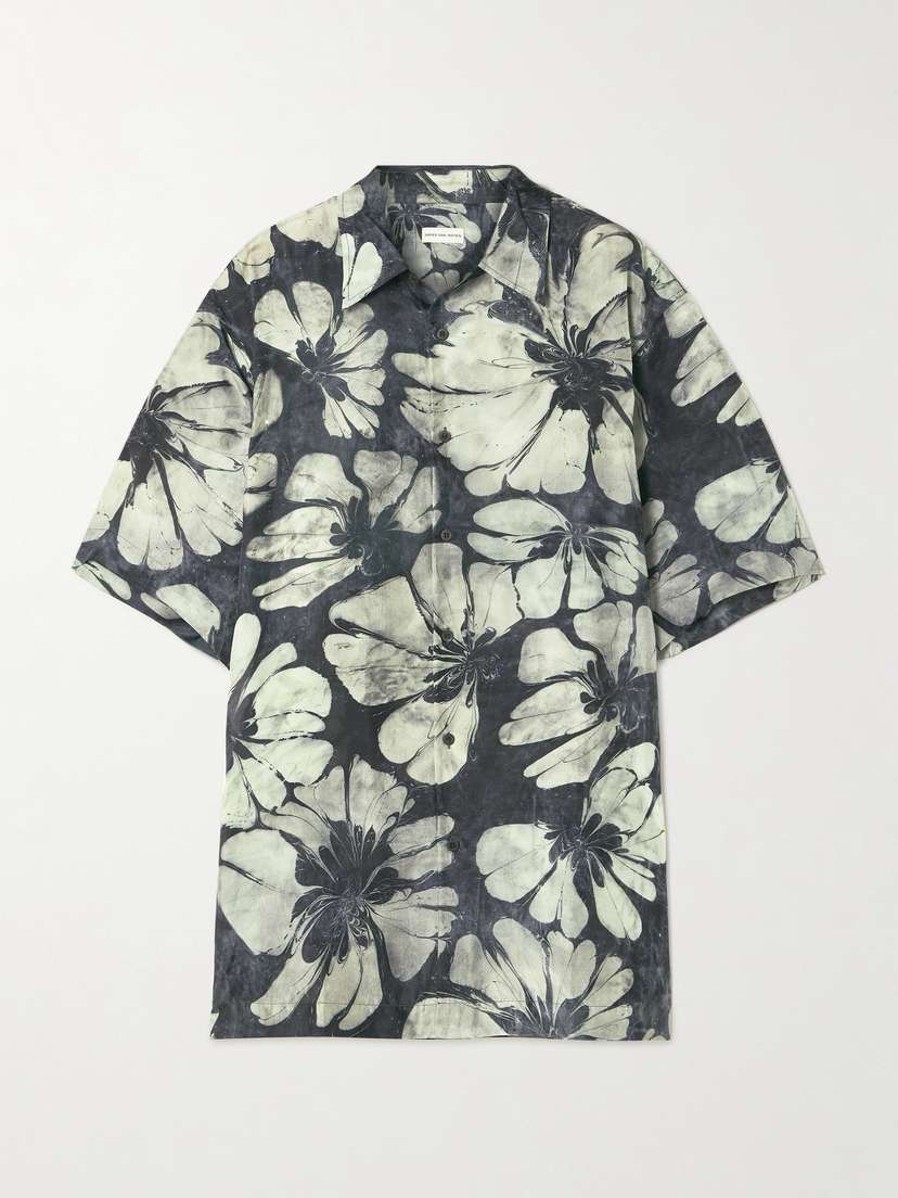 Dries Van Noten Floral-print Silk-voile Shirt