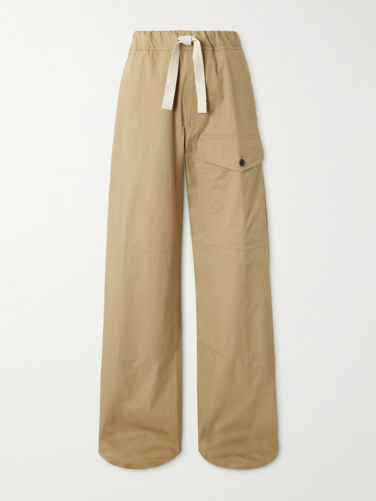 Dries Van Noten Cotton-twill Cargo Pants In Brown