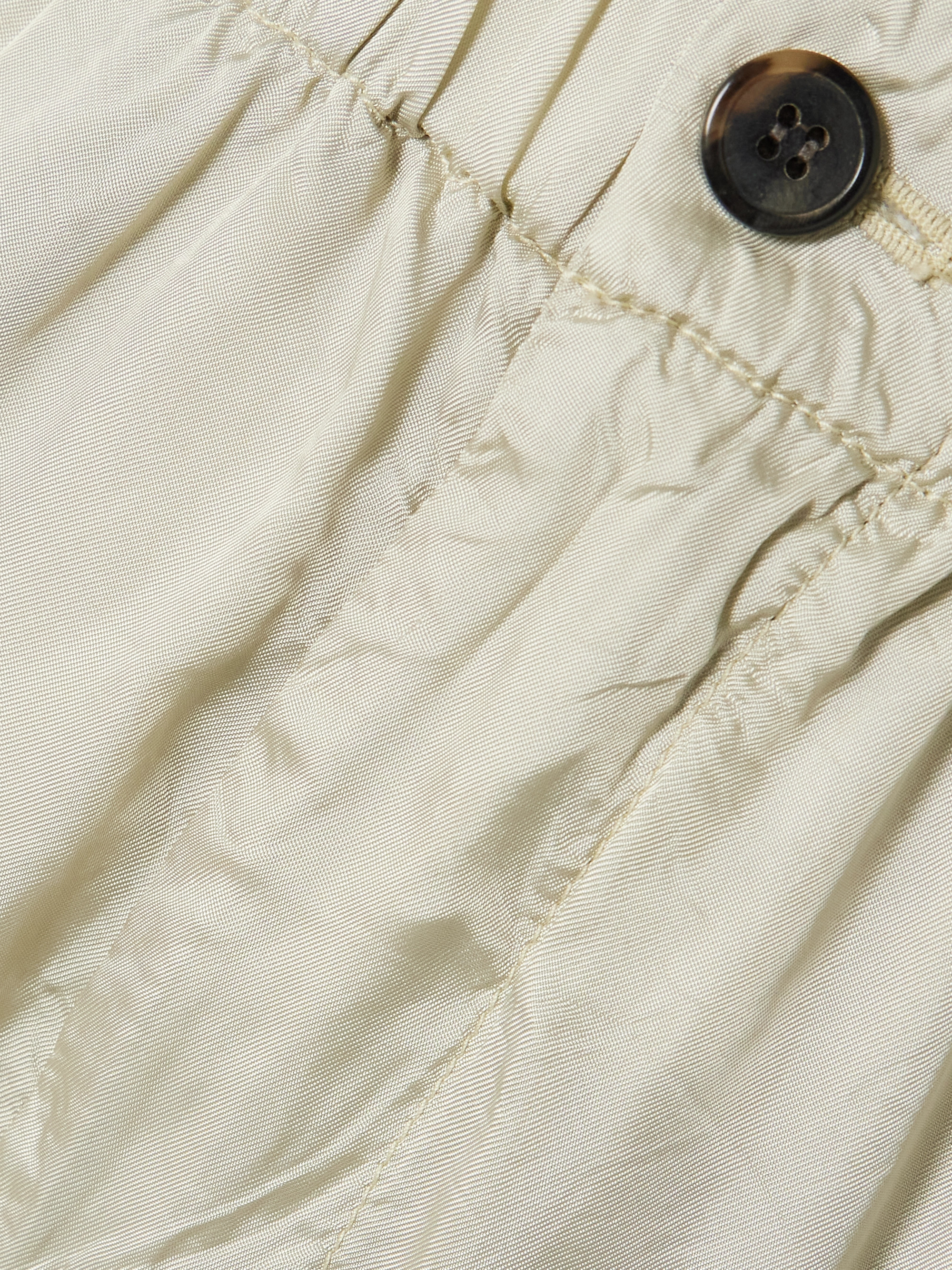 Dries Van Noten Paneled satin-twill wide-leg pants thumbnail
