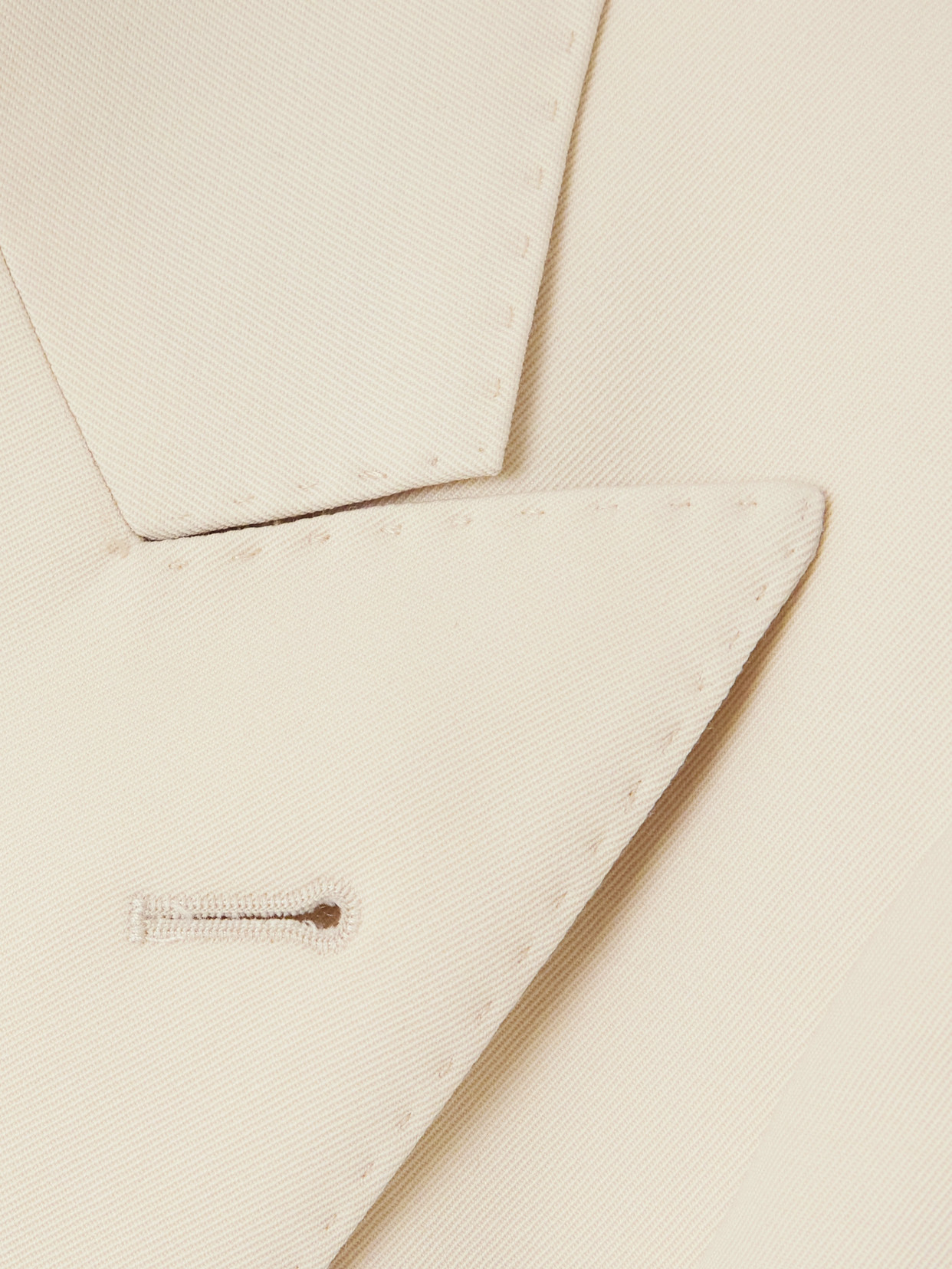 Dries Van Noten Double-breasted Wool-twill Coat In Neutrals