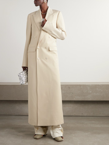 Dries Van Noten Double-breasted wool-twill coat
