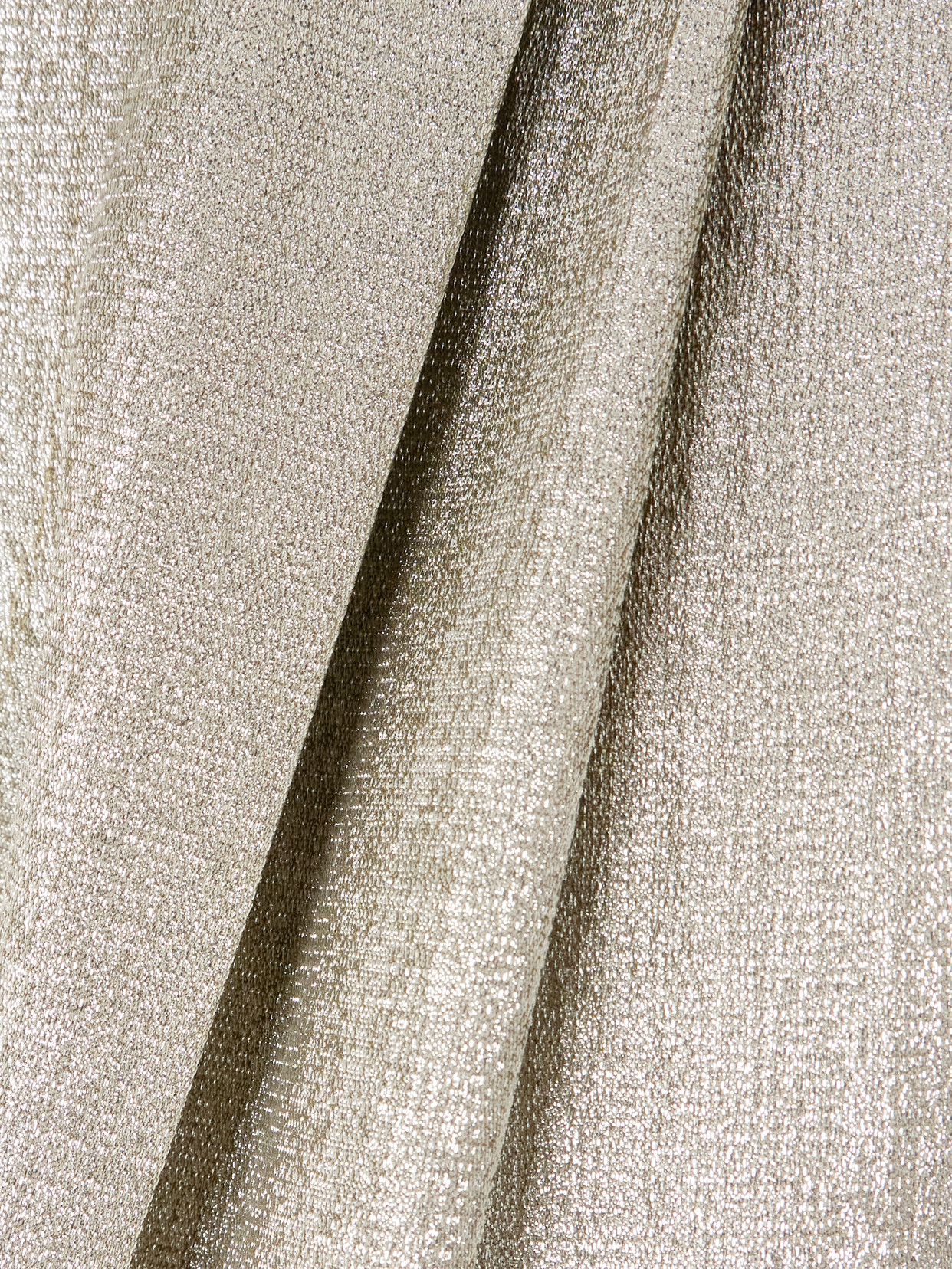 Dries Van Noten Pleated Lamé Wide-leg Pants In Silver