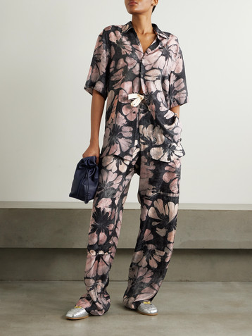 Dries Van Noten - Floral-print silk-voile shirt | Plush