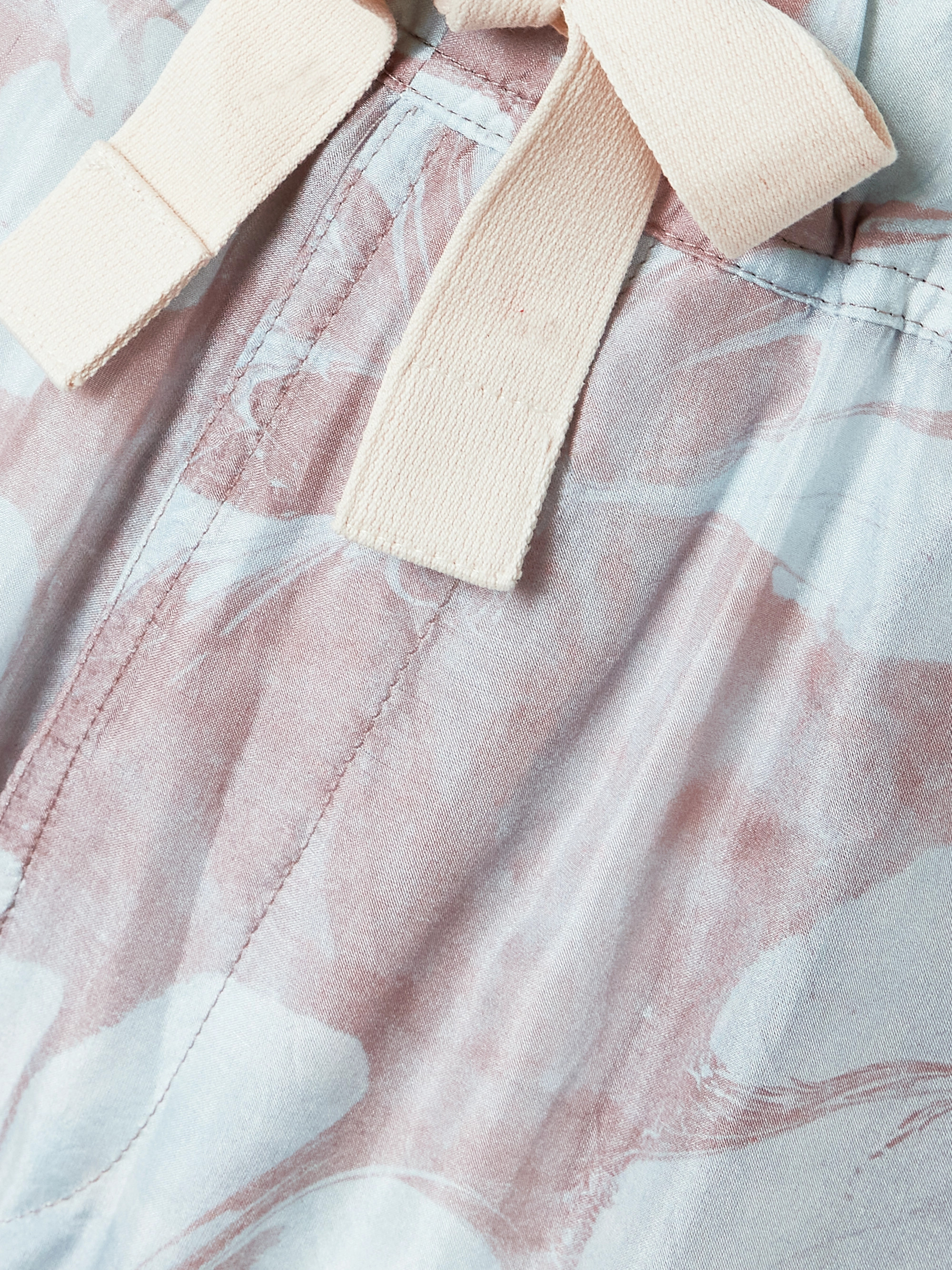Dries Van Noten - Grosgrain-trimmed floral-print silk-voile wide