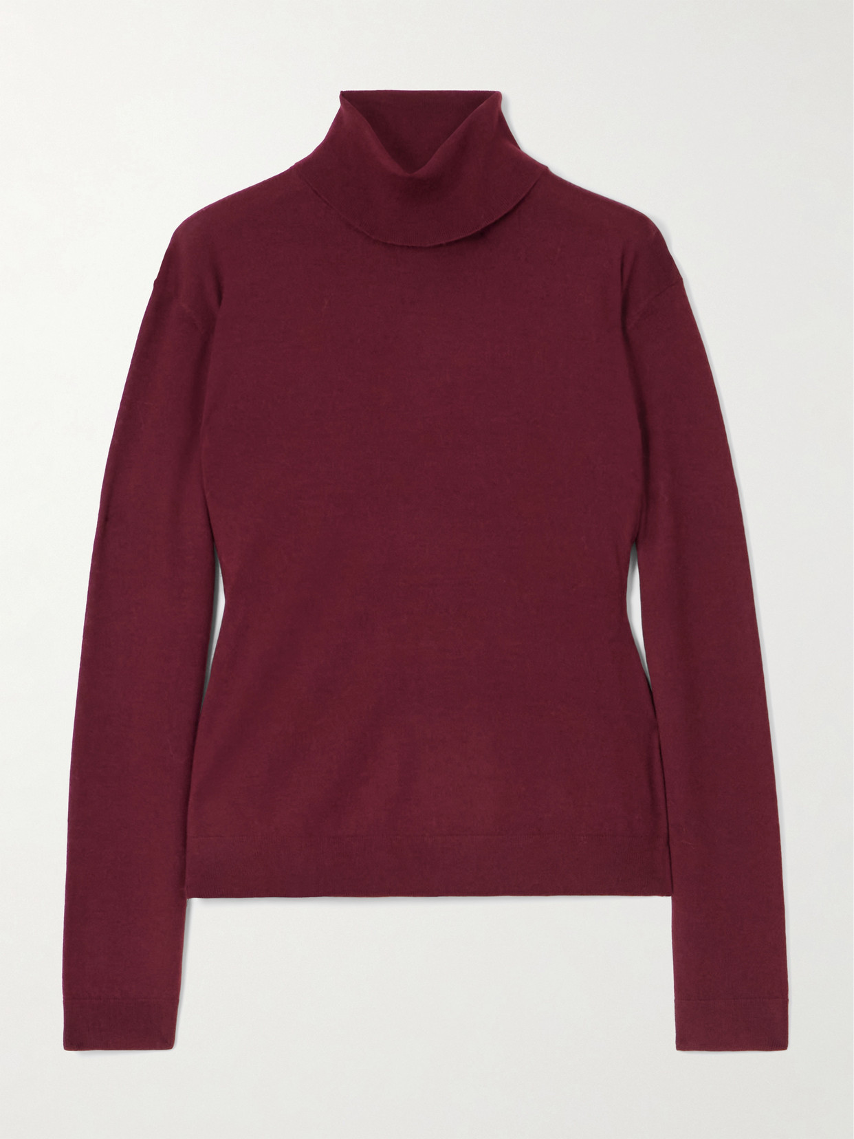 LESET - James Wool Turtleneck Sweater - Burgundy