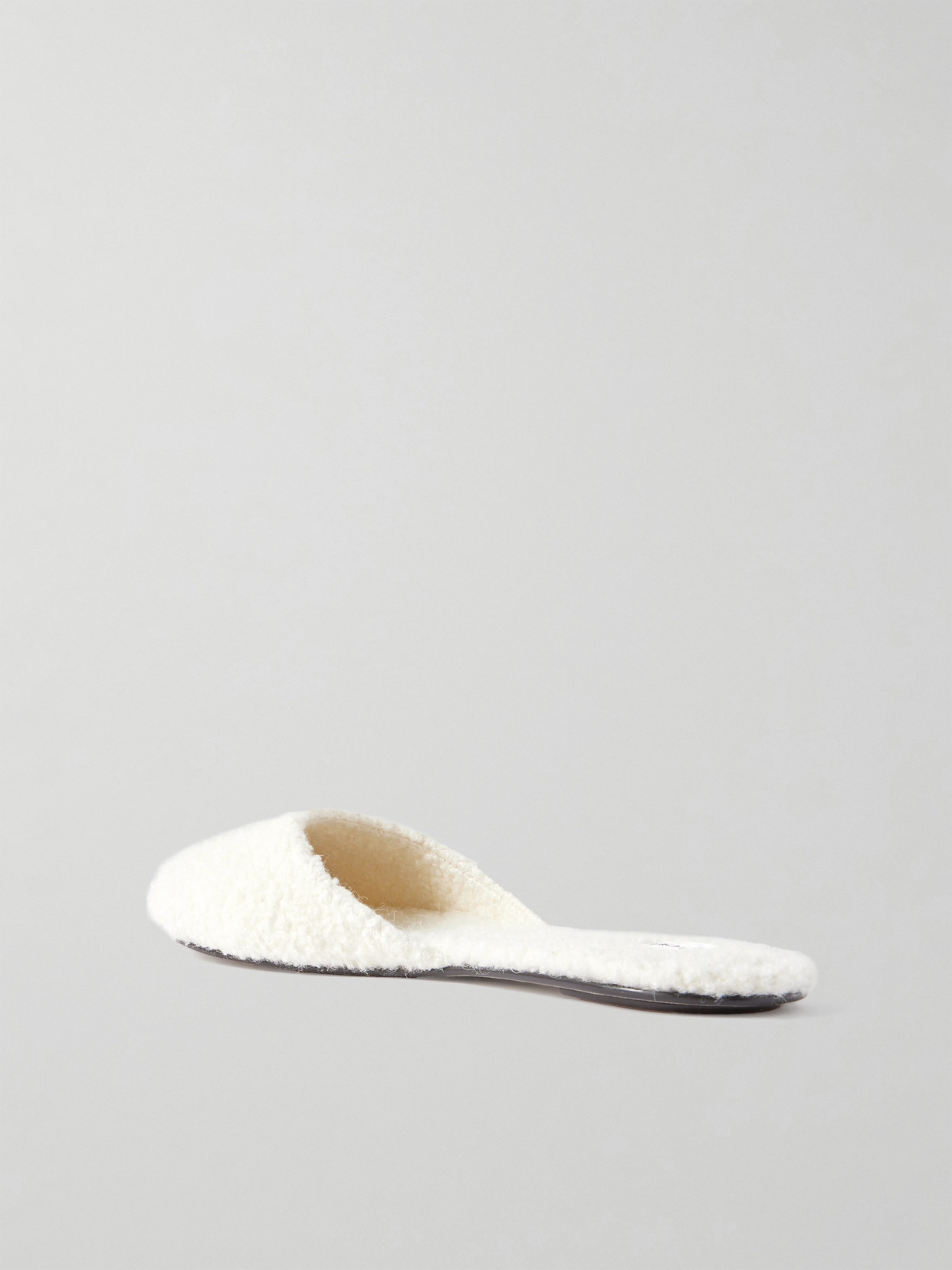 Leset Romy Wool And Cashmere-blend Bouclé Slippers In Ivory
