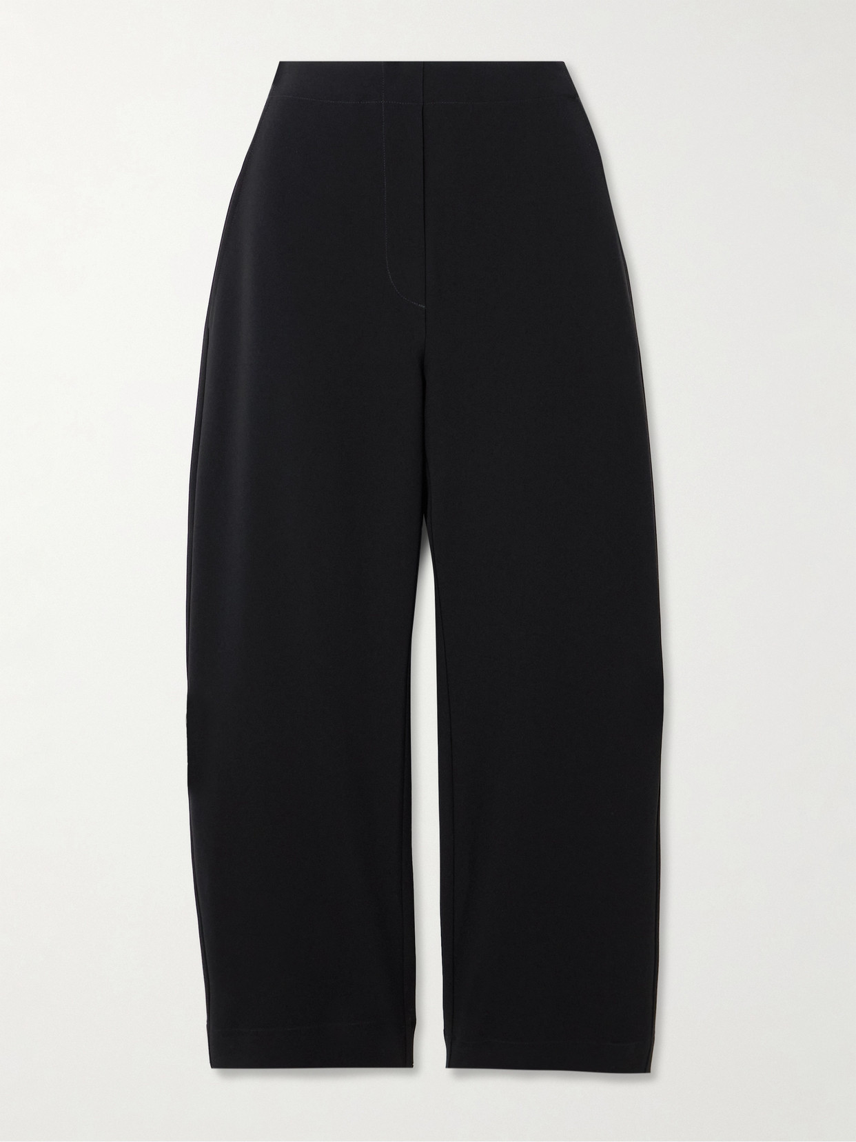 Leset Arielle Crepe Tapered Trousers In Black