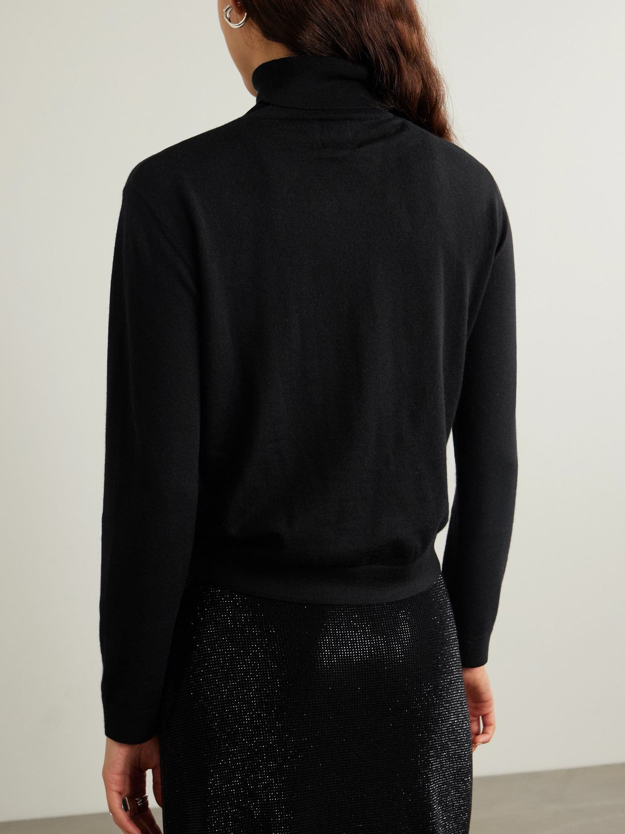 Leset James Wool Turtleneck Sweater In Black