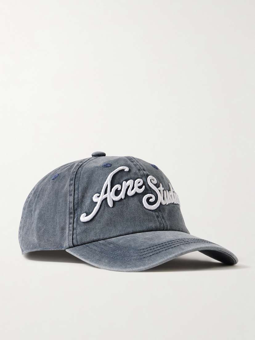 Acne Studios Embroidered Organic Denim Baseball Cap