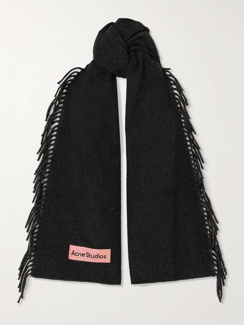 Acne Studios Fringed Wool Scarf