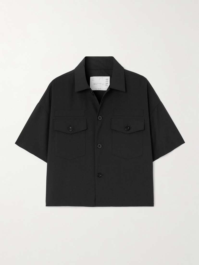 Sacai Cropped Woven Shirt